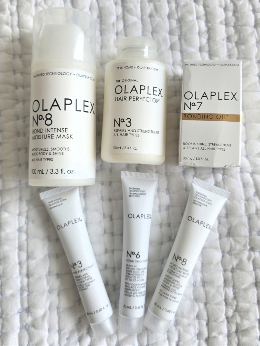 Olaplex No.8 Mask, No.7 Oil, No.3 Treatment, No.6 Smoother SET, NWT
